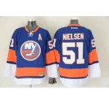 nhl jerseys new york Islanders #51 nielsen blue[patch A]