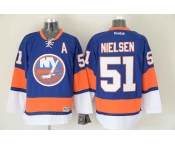 nhl jerseys new york Islanders #51 nielsen blue[patch A]