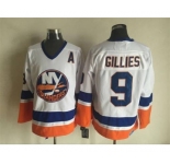 nhl jerseys new york Islanders #9 gillies white[patch A]