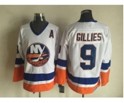 nhl jerseys new york Islanders #9 gillies white[patch A]