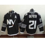 nhl jerseys new york islanders #21 okposo black[2015 new][patch A]