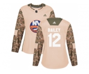 Women Adidas New York Islanders #12 Josh Bailey Camo Authentic 2017 Veterans Day Stitched NHL Jersey
