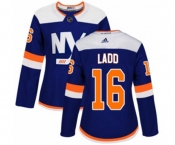 Women Adidas New York Islanders #16 Andrew Ladd Authentic Blue Alternate NHL Jersey