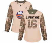 Women Adidas New York Islanders #16 Pat LaFontaine Authentic Camo Veterans Day Practice NHL Jersey