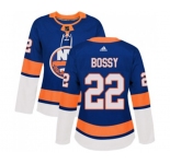 Women Adidas New York Islanders #22 Mike Bossy Premier Royal Blue Home NHL Jersey