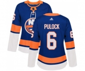 Women Adidas New York Islanders #6 Ryan Pulock Premier Royal Blue Home NHL Jersey
