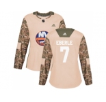 Women Adidas New York Islanders #7 Jordan Eberle Camo Authentic 2017 Veterans Day Stitched NHL Jersey