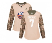 Women Adidas New York Islanders #7 Jordan Eberle Camo Authentic 2017 Veterans Day Stitched NHL Jersey