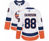 Women Adidas New York Islanders #88 Brandon Davidson Authentic White Away NHL Jersey