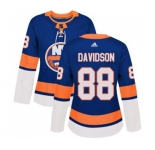Women Adidas New York Islanders #88 Brandon Davidson Premier Royal Blue Home NHL Jersey