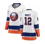 Women New York Islanders #12 Josh Bailey Fanatics Branded White Away Breakaway NHL Jersey