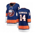 Women New York Islanders #14 Tom Kuhnhackl Fanatics Branded Royal Blue Home Breakaway NHL Jersey