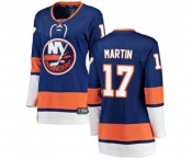 Women New York Islanders #17 Matt Martin Fanatics Branded Royal Blue Home Breakaway NHL Jersey