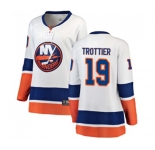 Women New York Islanders #19 Bryan Trottier Fanatics Branded White Away Breakaway NHL Jersey