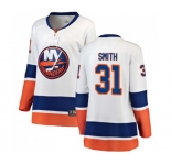 Women New York Islanders #31 Billy Smith Fanatics Branded White Away Breakaway NHL Jersey
