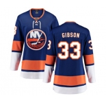 Women New York Islanders #33 Christopher Gibson Fanatics Branded Royal Blue Home Breakaway NHL Jersey