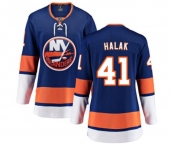Women New York Islanders #41 Jaroslav Halak Fanatics Branded Royal Blue Home Breakaway NHL Jersey
