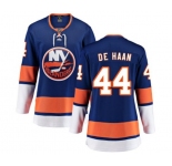 Women New York Islanders #44 Calvin de Haan Fanatics Branded Royal Blue Home Breakaway NHL Jersey