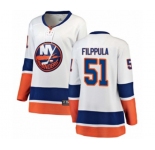 Women New York Islanders #51 Valtteri Filppula Fanatics Branded White Away Breakaway NHL Jersey