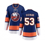 Women New York Islanders #53 Casey Cizikas Fanatics Branded Royal Blue Home Breakaway NHL Jersey