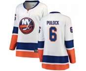 Women New York Islanders #6 Ryan Pulock Fanatics Branded White Away Breakaway NHL Jersey