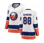 Women New York Islanders #88 Brandon Davidson Fanatics Branded White Away Breakaway NHL Jersey
