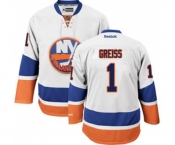 Women Reebok New York Islanders #1 Thomas Greiss Authentic White Away NHL Jersey