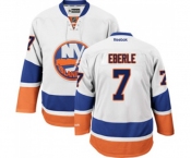 Women Reebok New York Islanders #7 Jordan Eberle Authentic White Away NHL Jersey
