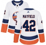 Women's New York Islanders #42 Scott Mayfield Reebok White Away Authentic NHL Jersey