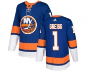 Youth Adidas New York Islanders #1 Thomas Greiss Premier Royal Blue Home NHL Jersey