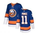 Youth Adidas New York Islanders #11 Shane Prince Premier Royal Blue Home NHL Jersey