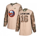 Youth Adidas New York Islanders #16 Pat LaFontaine Authentic Camo Veterans Day Practice NHL Jersey