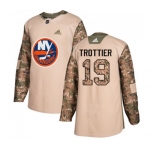 Youth Adidas New York Islanders #19 Bryan Trottier Authentic Camo Veterans Day Practice NHL Jersey