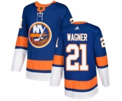 Youth Adidas New York Islanders #21 Chris Wagner Authentic Royal Blue Home NHL Jersey