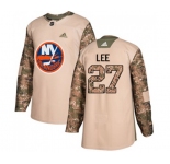 Youth Adidas New York Islanders #27 Anders Lee Authentic Camo Veterans Day Practice NHL Jersey