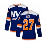 Youth Adidas New York Islanders #27 Anders Lee Premier Blue Alternate NHL Jersey