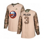 Youth Adidas New York Islanders #3 Adam Pelech Authentic Camo Veterans Day Practice NHL Jersey