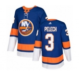 Youth Adidas New York Islanders #3 Adam Pelech Authentic Royal Blue Home NHL Jersey