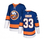 Youth Adidas New York Islanders #33 Christopher Gibson Authentic Royal Blue Home NHL Jersey