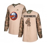 Youth Adidas New York Islanders #4 Dennis Seidenberg Authentic Camo Veterans Day Practice NHL Jersey