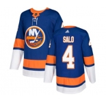 Youth Adidas New York Islanders #4 Robin Salo Premier Royal Blue Home NHL Jersey