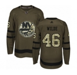 Youth Adidas New York Islanders #46 Bode Wilde Premier Green Salute to Service NHL Jersey