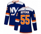 Youth Adidas New York Islanders #55 Johnny Boychuk Premier Blue Alternate NHL Jersey