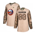 Youth Adidas New York Islanders #88 Brandon Davidson Authentic Camo Veterans Day Practice NHL Jersey