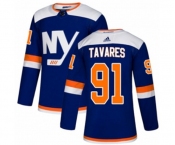 Youth Adidas New York Islanders #91 John Tavares Premier Blue Alternate NHL Jersey