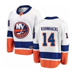 Youth New York Islanders #14 Tom Kuhnhackl Fanatics Branded White Away Breakaway NHL Jersey