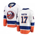 Youth New York Islanders #17 Matt Martin Fanatics Branded White Away Breakaway NHL Jersey