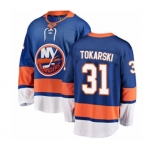 Youth New York Islanders #31 Dustin Tokarski Fanatics Branded Royal Blue Home Breakaway NHL Jersey
