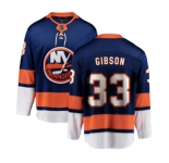 Youth New York Islanders #33 Christopher Gibson Fanatics Branded Royal Blue Home Breakaway NHL Jersey