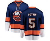 Youth New York Islanders #5 Denis Potvin Fanatics Branded Royal Blue Home Breakaway NHL Jersey